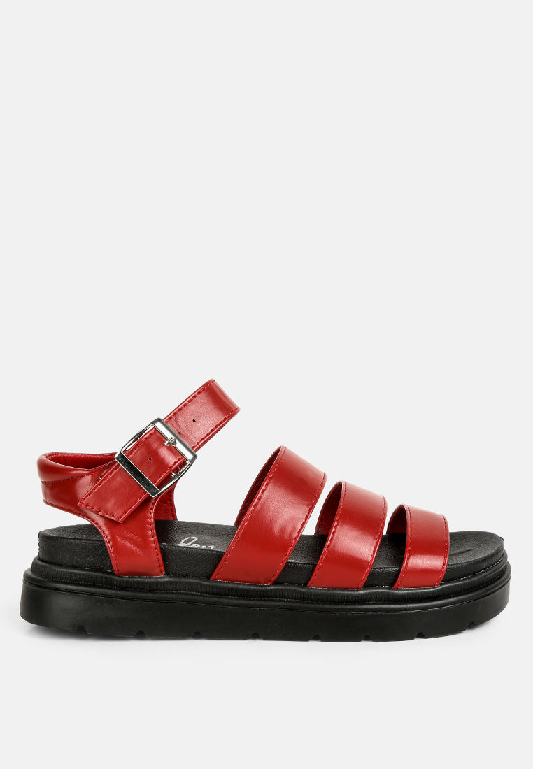 belcher faux leather gladiator sandals-21